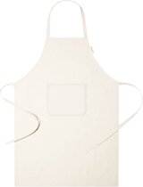 Keukenschort - Schort - BBQ schort - Kookschort - 90 x 65 cm - Duurzaam - Biologisch katoen - Beige