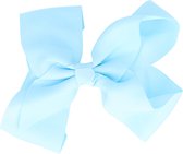 Haarspeld Duckklem Strik Stof 10cm Licht Blauw Haarklem Haarclip Haar Speld Klem Hair Bow Clip Strikje