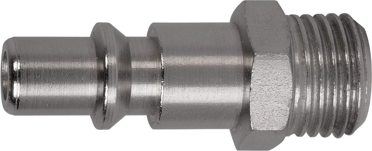 SW-Stahl 25049L persluchtsteeknippel, 1/4" buitendraad