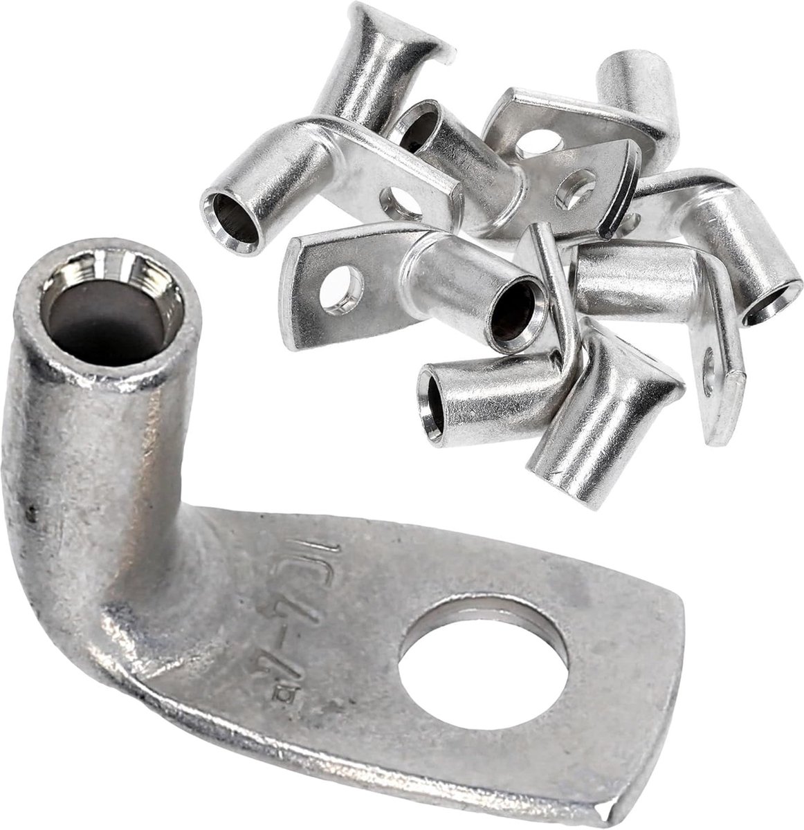 10 stuks Kalitec KA08-L4 standaard buiskabelschoenen haaks 4mm² M4 I zonder kijkgat I 90° I Made in Germany