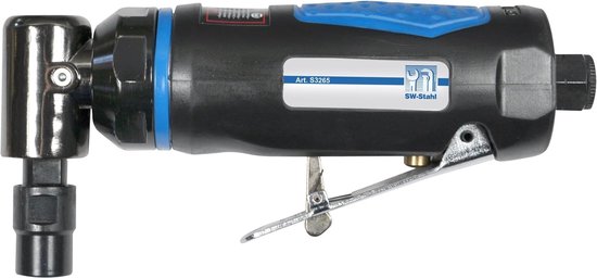 Meuleuse droite à air comprimé SW-Stahl S3265 I Raccord à air comprimé 1/4" avec raccord rapide I Coudé à 90° I 18 000 tr/min