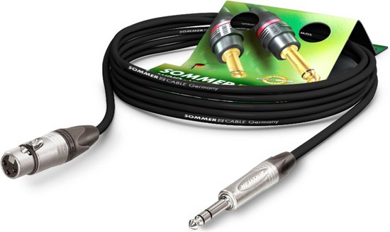 Sommer Cable SGN5-0100-SW Microfoonkabel 1 m - Microfoonkabel