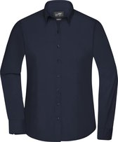 Daiber Blouse Dames Met Lange Mouwen (Marine) Maat XS