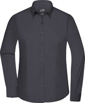 James and Nicholson Blouse Femme à manches longues (Carbone) Taille XL