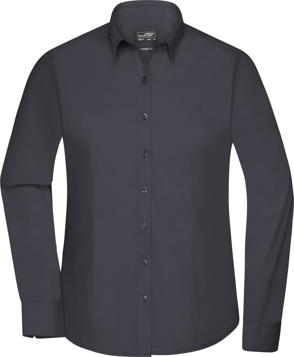 Daiber Blouse Dames Met Lange Mouwen (Carbon) Maat XL