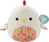 Squishmallows Todd-Beige Rooster W/Floral Belly 30cm Plush