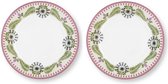 Pip Studio Plate Lily&Lotus Off White 23cm - bord 23 cm set van 2 Lily & Lotus Lila