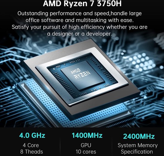 NiPoGi AM16 Mini PC AMD Ryzen 5 Pro 5675U(Beats 5500U/5560U/5600U