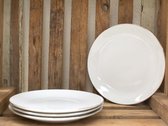 Assiettes professionnelles - 27 cm - 12 pièces - Wit - Traiteur - Set - Pack - Assiettes Witte - Qualité - Porcelaine - Assiette plate - Assiette petit déjeuner - Assiette déjeuner