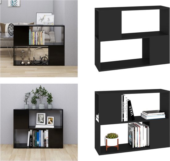 vidaXL Tv-meubel 80x24x63 cm spaanplaat zwart - Tv-meubel - Tv-meubels - Tv Meubel - Tv Meubels
