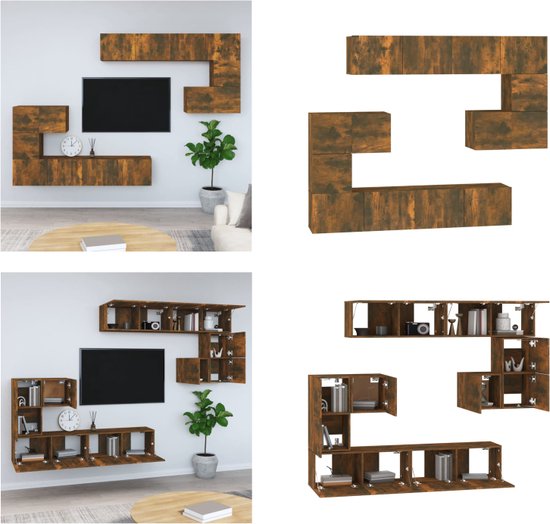vidaXL Tv-meubel wandgemonteerd 80x30x41 cm