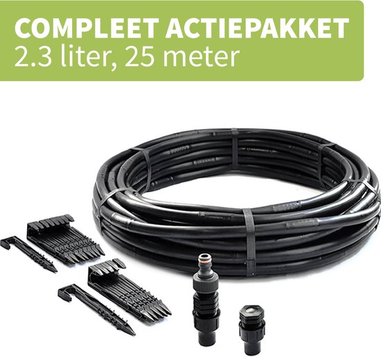 Druppelslang actiepakket, 25 meter - Leidingshop