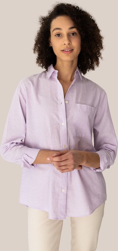 Willow - Linen blouse (light weight) Lilac / XL