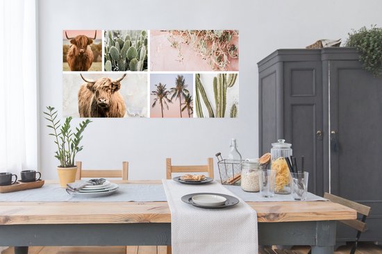 Affiche Highlander écossais - Pastel - Plante succulente - 150x75 cm