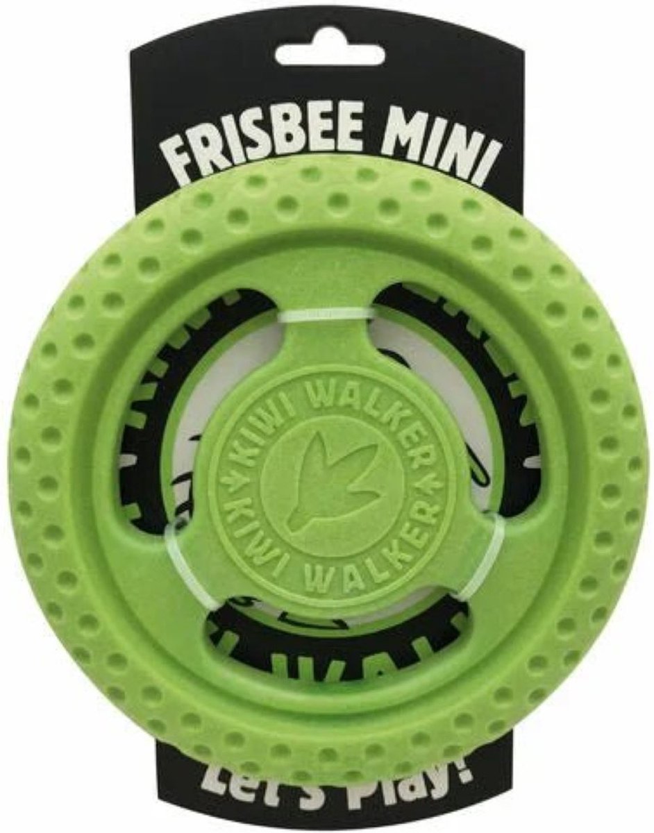 Kiwi Walker - Let's Play - Hondenspeelgoed - Frisbee - Groen - 16cm