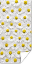 Affiche Un dessin floral de marguerites - 60x120 cm