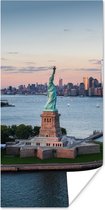 Poster New York - Vrijheidsbeeld - Skyline - 20x40 cm