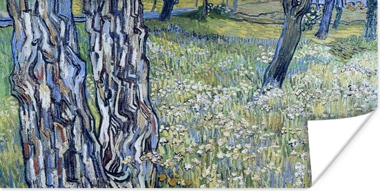 Affiche Troncs d'arbres dans l'herbe - Vincent van Gogh - 160x80 cm