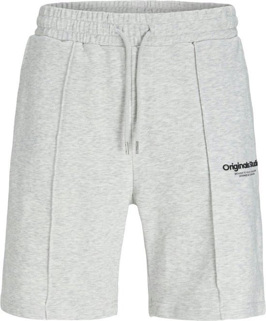 Jack & Jones Homewear broek - White Melange - maat M (M) - Heren Volwassenen - Katoen/polyester- 12252251-White Melange-M