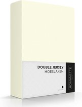 Romanette Hoeslaken Double Jersey Ivoor 160/180/200 x 200/210/220 cm