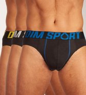 Dim Midi slip/Sportslip - 3 Pack 0HZ Black - maat S (S) - Heren Volwassenen - Katoen/elastaan- 08EY-0HZ-S
