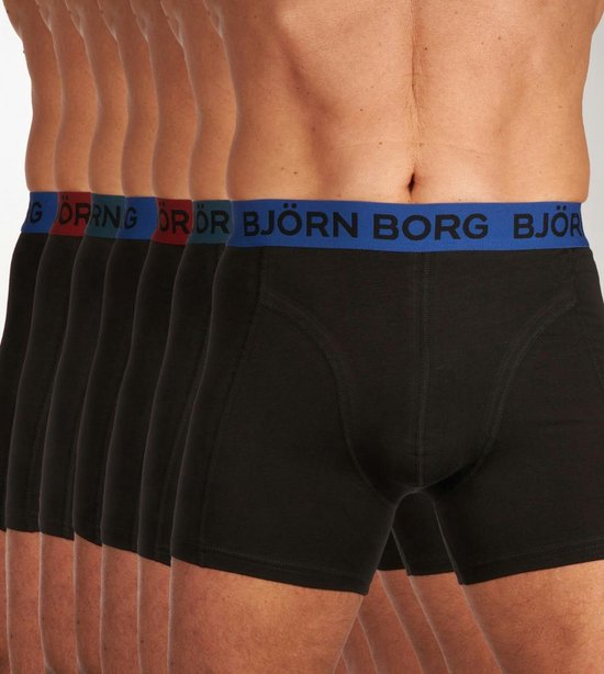 Bjorn Borg 7-pack heren boxershort - Cotton Stretch - S - Zwart.