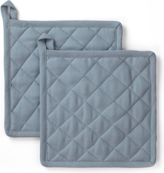 Byrklund Manique Stay Cold - 2x 20x20 - 100% Katoen - Blauw