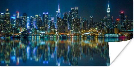 Poster New York - Skyline - Amerika - 80x40 cm