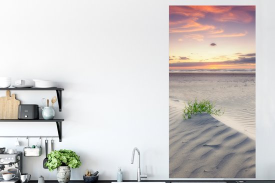 Affiche Coucher de soleil dans un paysage aux Pays- Nederland - 80x160 cm