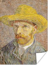 Affiche Autoportrait au chapeau de paille - Vincent van Gogh - 90x120 cm