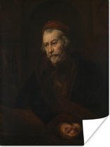 Autoportrait comme l'apôtre Paul - Peinture de Rembrandt van Rijn Poster 60x80 cm - Tirage photo sur Poster (décoration murale salon / chambre)