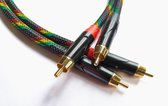 Audiophile Squad REGGAE - 2m Lang Cinch Kabel - High End RCA Audio Kabel