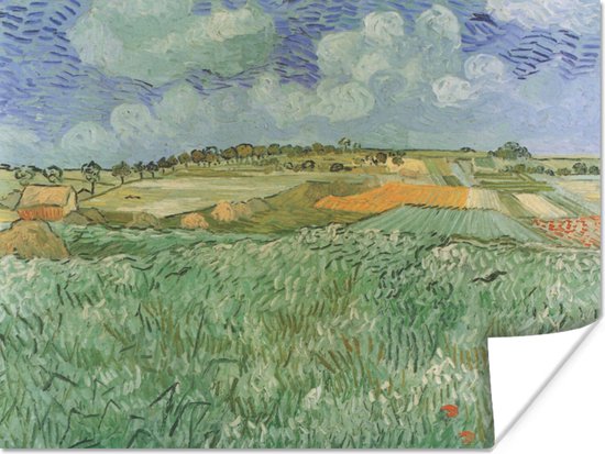 Poster Vlakbij Auvers - Vincent van Gogh - 120x90 cm