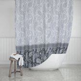 Casabueno - Nauw Douchegordijn - 110x200 cm - Badkamer Gordijn - Shower Curtain - Waterdicht - Sneldrogend en Anti Schimmel -Wasbaar en Duurzaam