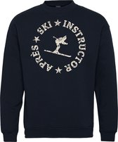 Sweater Rond Après Ski Instructor | Apres Ski Verkleedkleren | Fout Skipak | Apres Ski Outfit | Navy | maat L