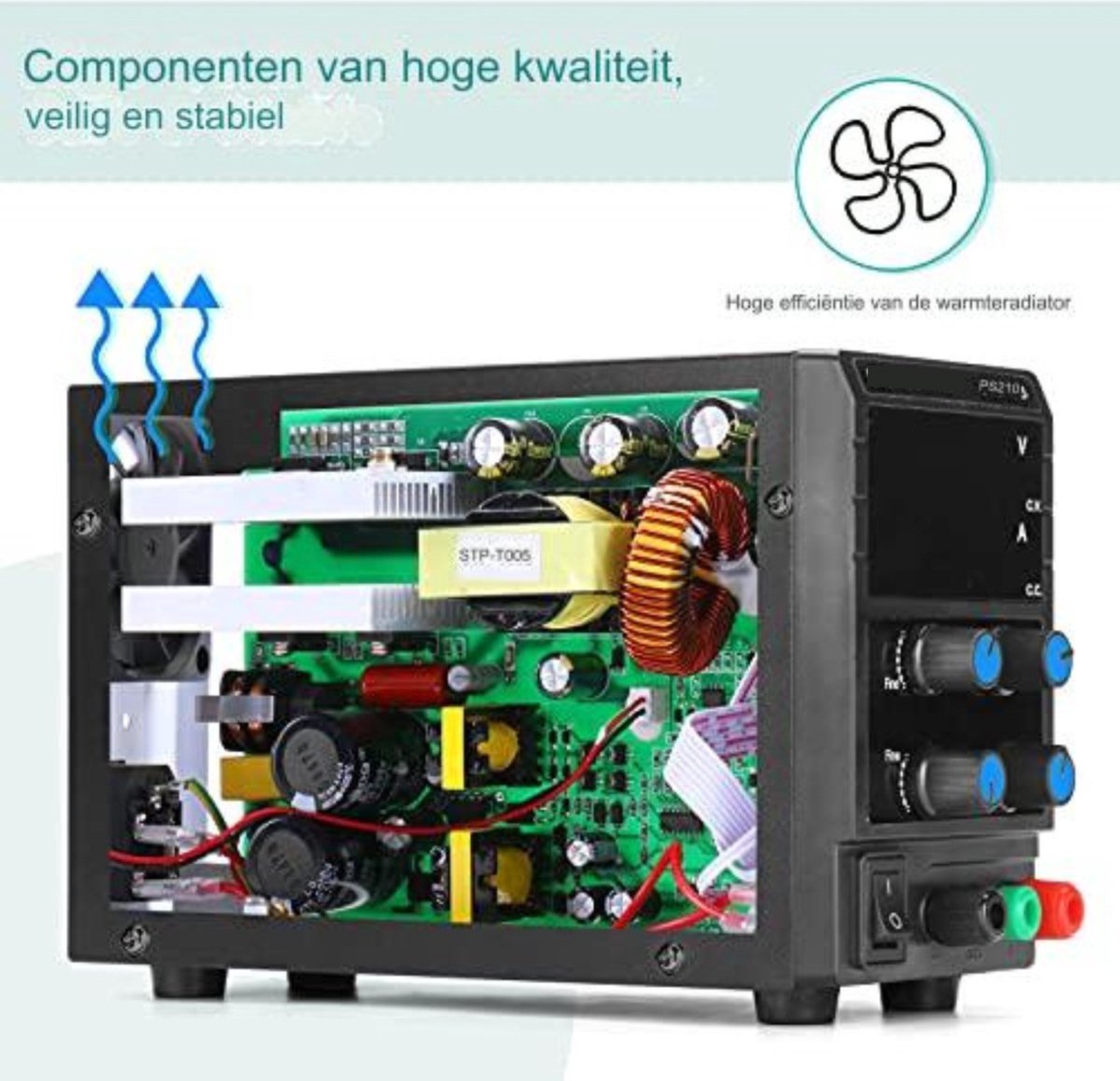 Laboratoriumvoeding (0-15 V, 0-2 A), 50 W mobiele telefoon Laboratoriumvoeding (0-15 V, 0-2 A), 50 W mobiele telefoon