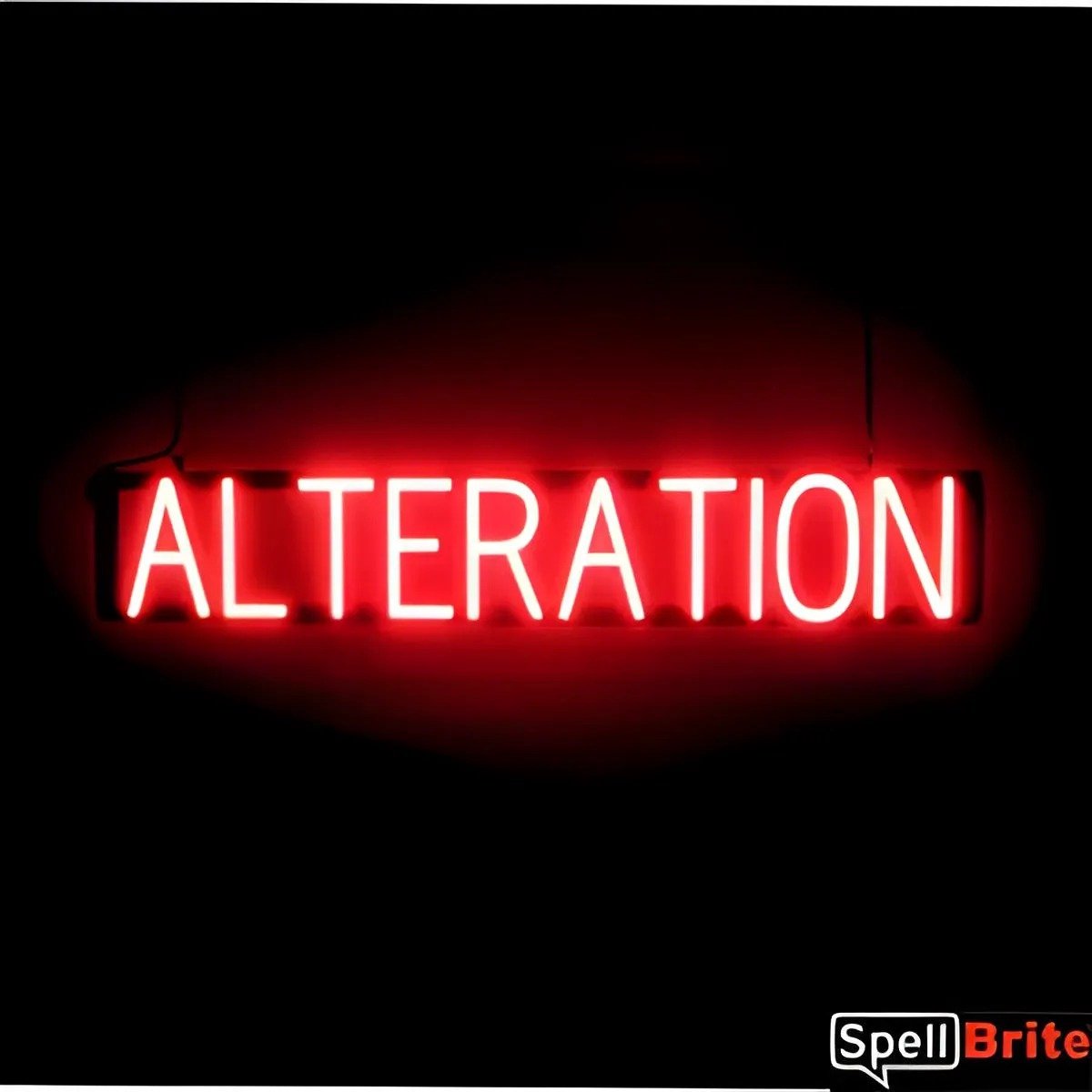 ALTERATION - Lichtreclame Neon LED bord verlicht | SpellBrite | 91 x 16 cm | 6 Dimstanden - 8 Lichtanimaties | Reclamebord neon verlichting
