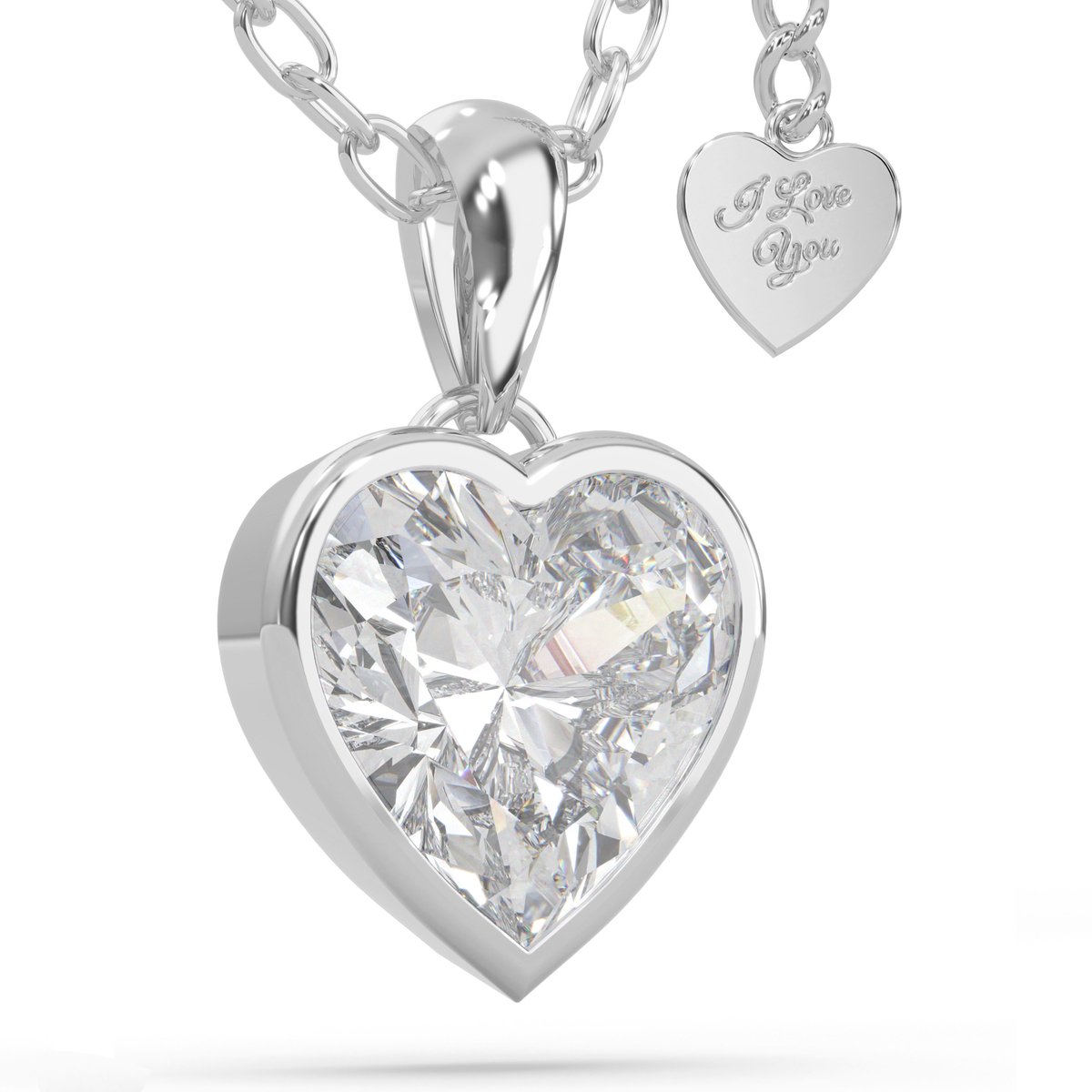 SERASAR Dames 925 Ketting [Love], Zilver, Cadeaus voor Meisjes