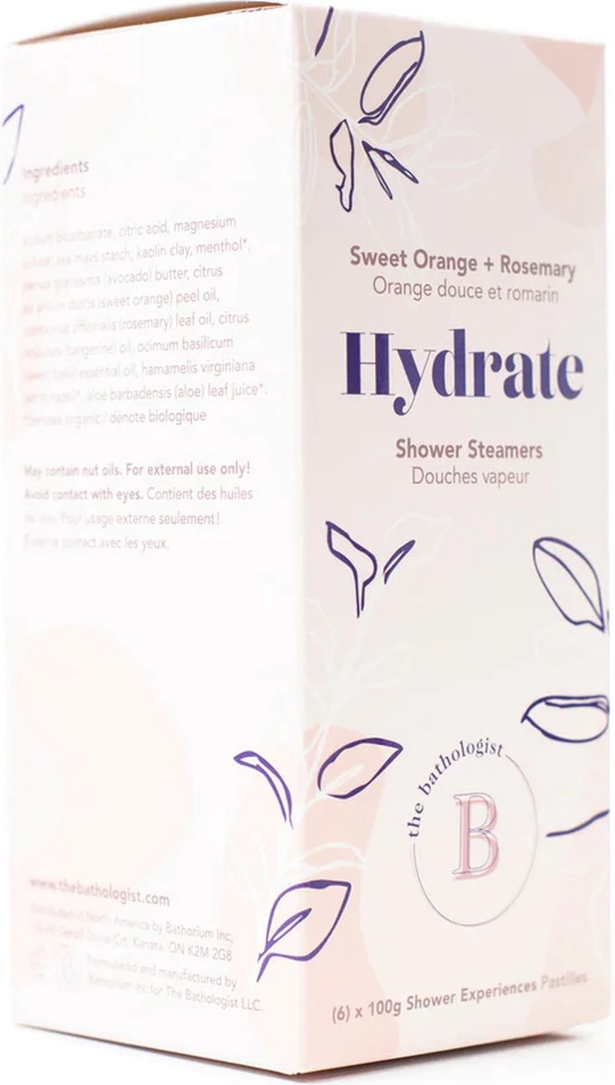 SHOWER STEAMER - HYDRATE - NATURAL