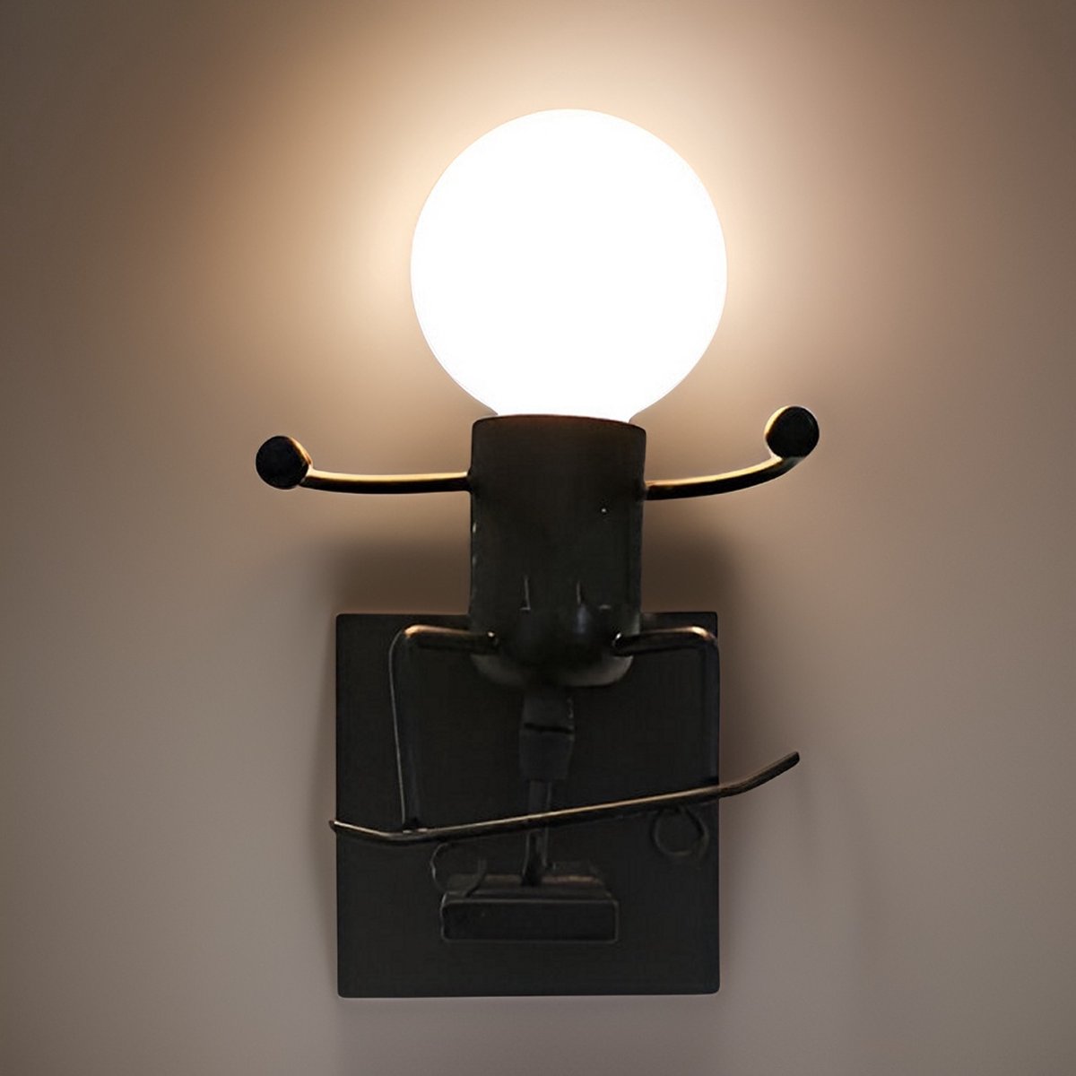 EFD Lighting WL01 - Wandlamp - Modern - Zwart - Wandlamp binnen - Wandlampen Woonkamer, Eetkamer