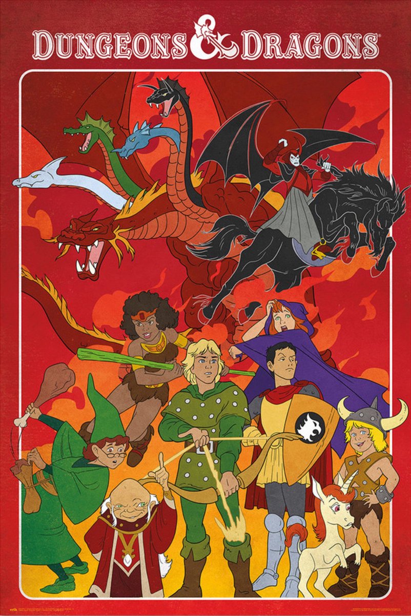 Grupo Erik Poster Dungeons & Dragons - The Animated Series 61x91,5cm Divers
