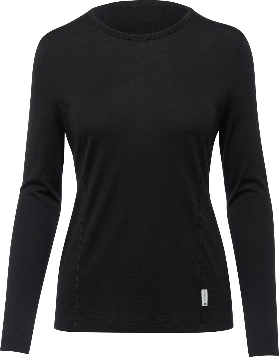 Merinowol Aero Long sleeve shirt - Dames - Black