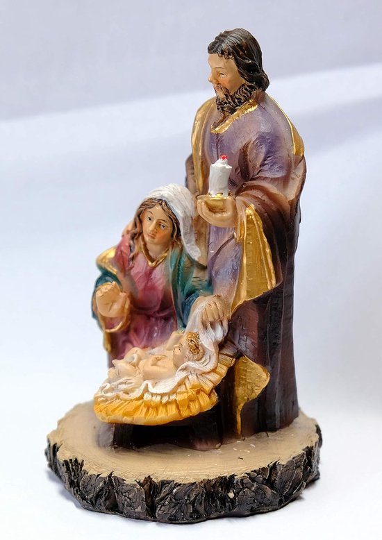 Jozef en Maria bij kribbe Jezus Reliefkaart EF 3036 | Reliëfkaarten