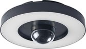 LEDVANCE SMART+ buitenwand- & plafondlamp + camera, warm wit LED licht (3000K), hoogwaardige polycarbonaat behuizing in donkergrijs, geïntegreerde luidspreker, geheugenkaart, slimme WIFI technologie