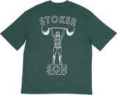 Stokerson - Fitness kleding - Oversized - Signature Green - 100% Katoen - Gymwear - Sportschool - High Quality - Pumpcover - Mannen - Vrouwen(boyfriend fit) - Activewear