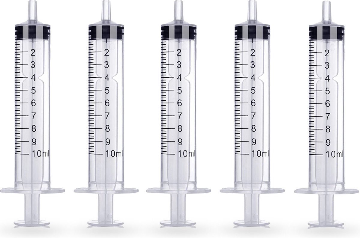 Goedkoopste THRIVO Spuit - Spuiten - Injectiespuit - Doseerspuit - Injectiespuit Zonder Naald - 10ml - 5 Stuks