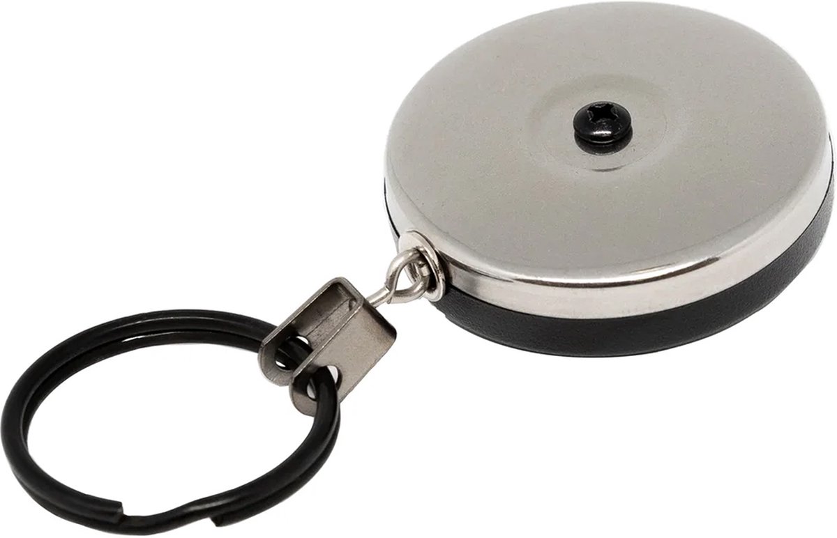 Key-Bak 2 Inch EDC Retractor #4 Stainless Steel Chain
