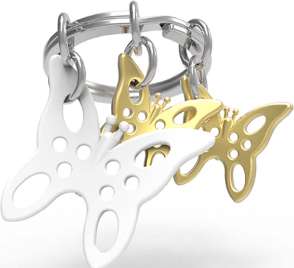 Metalmorphose Sleutelhanger – Gouden Vlinder