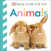 Boek 'DK baby touch and feel Animals' met twee oranje konijnen voorop.