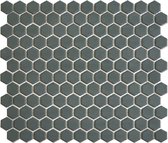 The Mosaic Factory Hexagons - Tegel - Mozaïektegel - 30x30x0.5cm - Groen - Mat - 0.78m²/10 Stuks